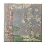 Flores Brancas no Fundo de Newsprint<br><div class="desc">O fundo de jornal e o fundo de cores profundas quase escondem as flores brancas que são o foco dessa pintura de Jennifer Goldberger. Um impressão muito único e envolvente,  poderia ser um belo presente para alguém que ama arte vanguardista!</div>