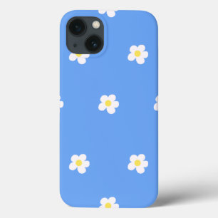 Flores Brancas no Fundo Lilac