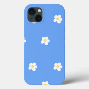 Flores Brancas no Fundo Lilac