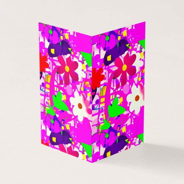 Flores brilhantes de pop art (Exterior)