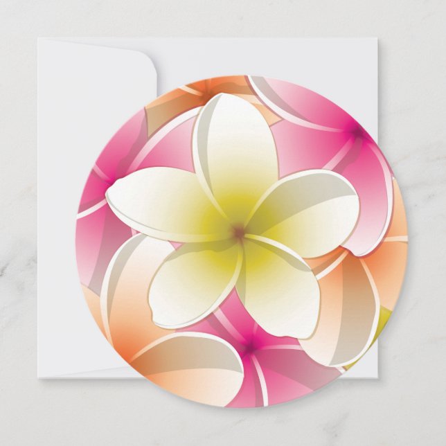 Flores Brilhantes Frangipani/ Plumeria (Frente)