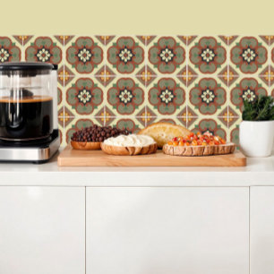 Flores Browny em azulejos, inspiração retroativa d