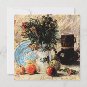 Flores, Cafeteira e Frutas de Vincent van Gogh