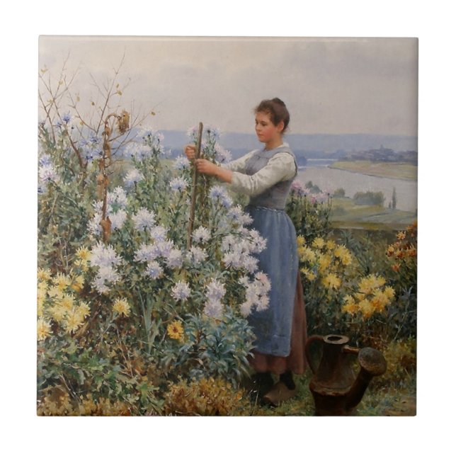 Flores Chrysanthemum (Garota no Jardim) (Frente)