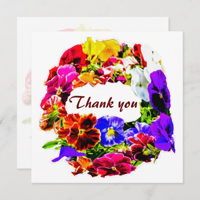 Flores Coloridas (Frente/Verso)