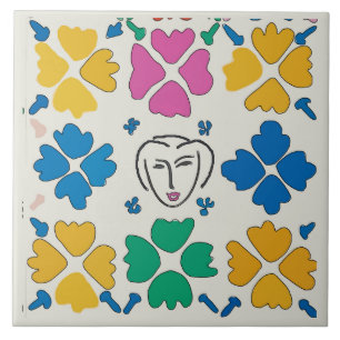 Flores Coloridas Fauvist e Face