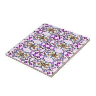 Flores Coloridas Lindas - Vintage Roxo
