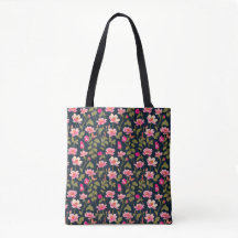 Flores coloridas - Padrão floral 22 - Tote Bag