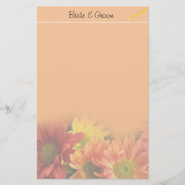 Flores coloridas, vermelhas, amarelas e margaridas (Frente)