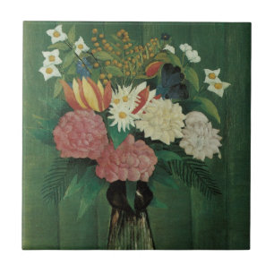 Flores com Hera por Henri Rousseau, Floral Vintage