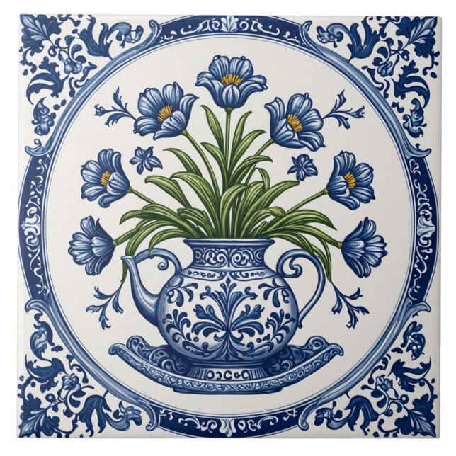 Flores cor azul 2 (Frente)