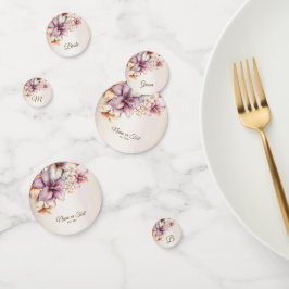 Flores Cor de Água do Partido Boho Rosa Elegantes