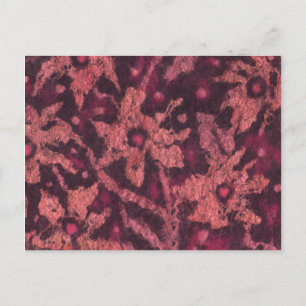 Flores cor de laranja sentiram pintura cartão post