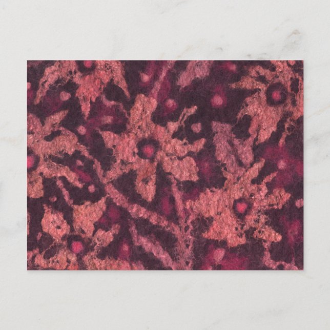 Flores cor de laranja sentiram pintura cartão post (Frente)