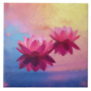 Flores cor-de-rosa Abstrato Lotus