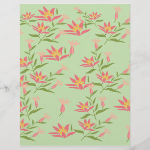 Flores cor-de-rosa no Livro Verde:
