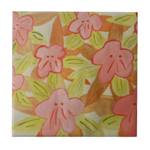 Flores Cores de Queda Azulejo cerâmico