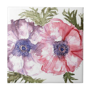 Flores da aguarela