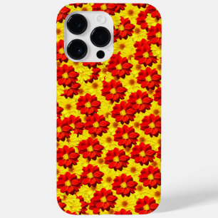 Flores da dália vermelha e amarela