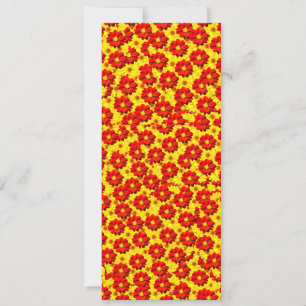 Flores da dália vermelha e amarela