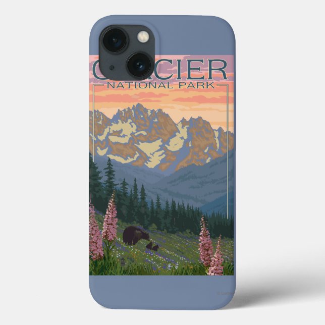 Flores da primavera - Parque Nacional Glacier, MT (Verso)