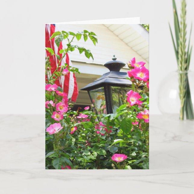 Flores de 4 de julho - Cartão de Vinha de Martha (Frente)