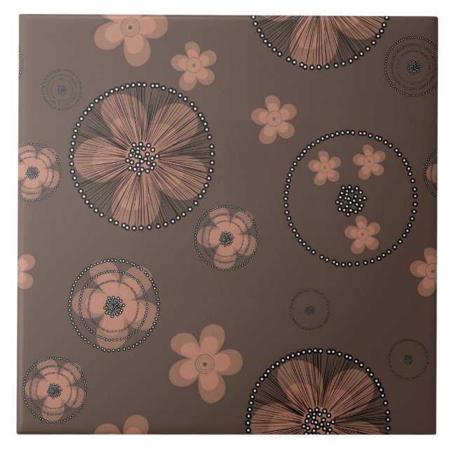 Flores de abstrato (Frente)