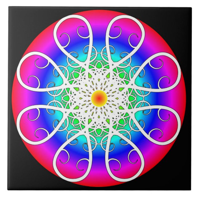 Flores de abstrato (Frente)