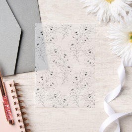 Flores de Anêmona em Papel Vegetal para Convites