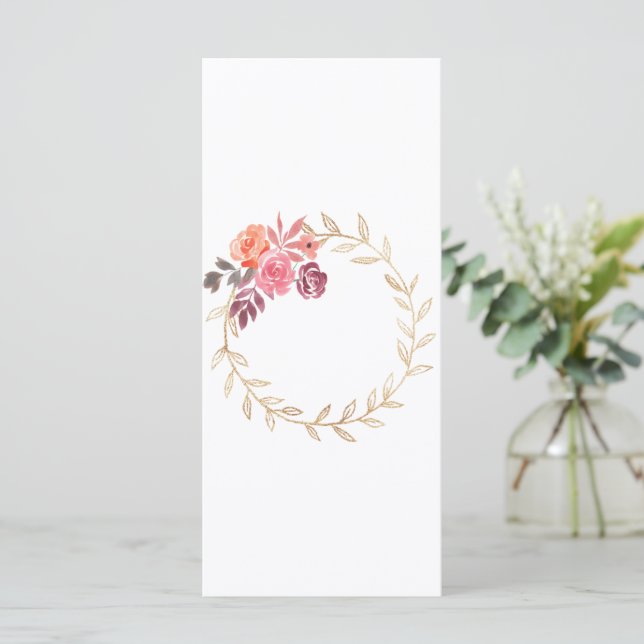 Flores de Aquarela Flores de Mola Flutuantes (Em pé/Frente)