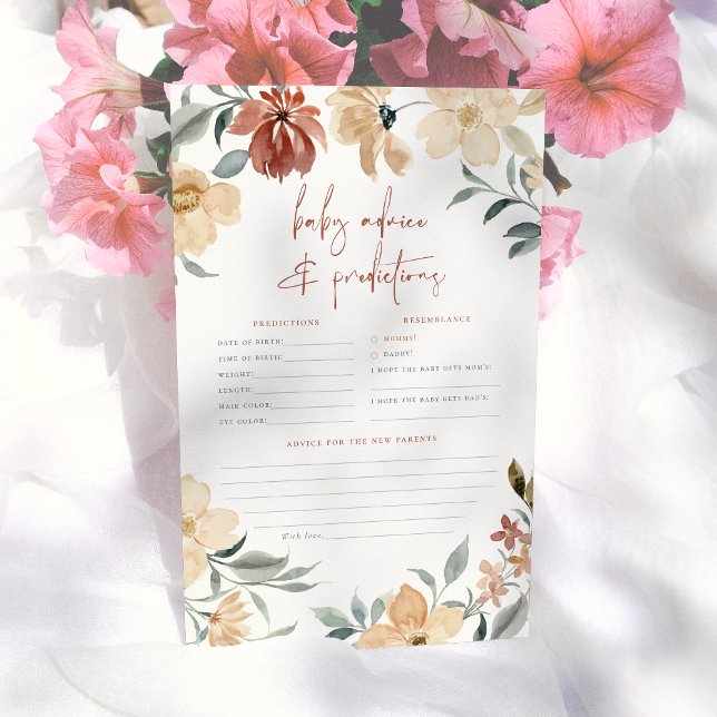 Flores de Aquarela Previsão de Bebês e Jogo de Con (Criador carregado)