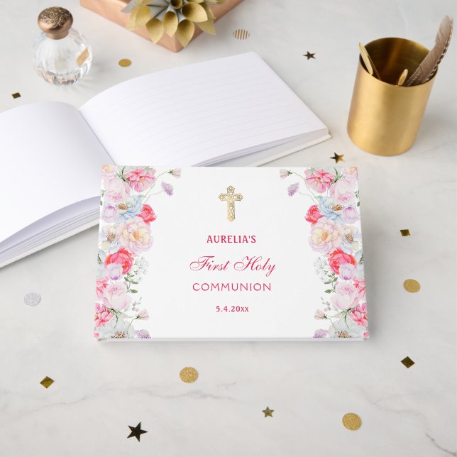 Flores de Aquarela Primeiro Livro Convidado da Com (Frente aberta)