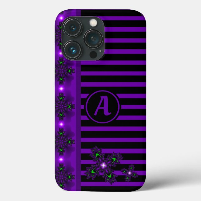 Flores de Artdeco em Estilo Retroativo com monogra (Verso)