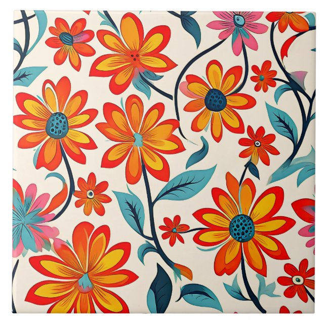 Flores de Arte Folclórica (Frente)