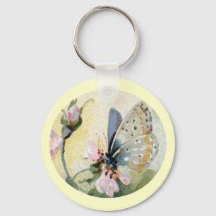 Flores de Borboleta Chaveiro
