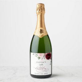 Flores de Borgonha, Flores Rosa, Boho, Aniversário