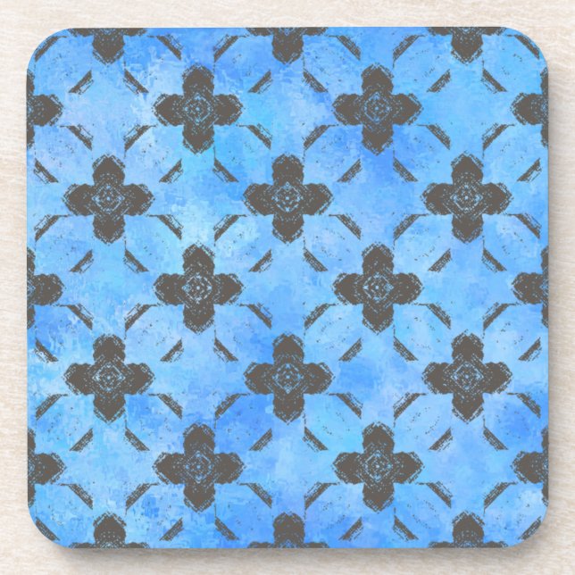 Flores de bronze Porta copos de plástico (Frente)