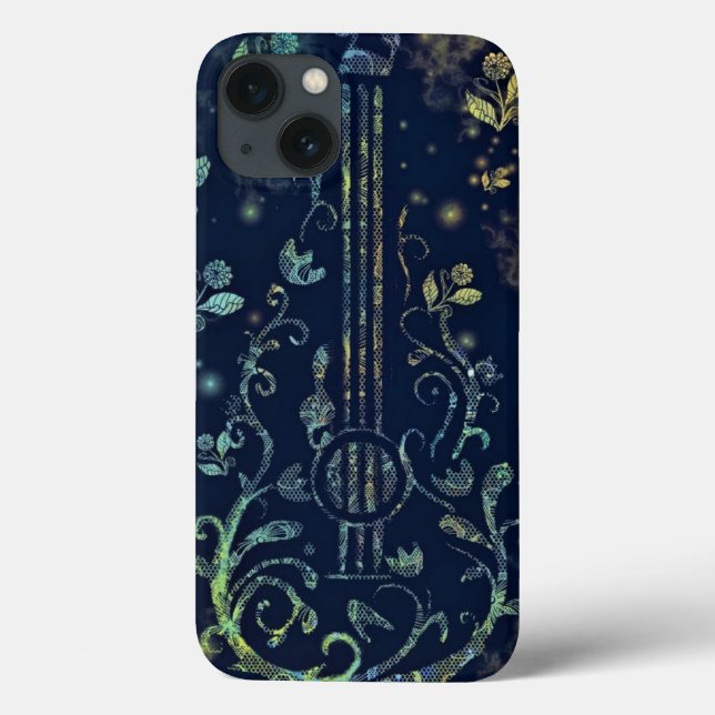 Flores de capas de iphone de Violão (Verso)