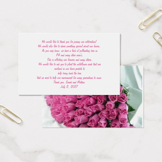 Flores de Cartões de visitas de Informação Ambient (Escritótio)