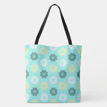 Flores De Cavalo-Marinho Aqua Tote Bag