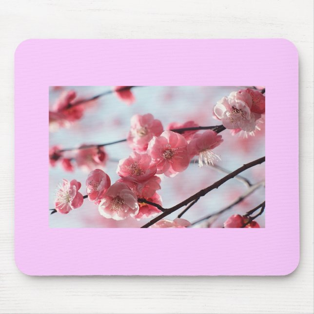Flores de cerejeira Mousepad (Frente)