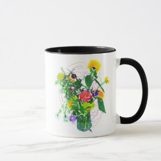 Flores de Cherie! Caneca Combo Preta 11 oz