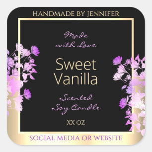 Flores de Corte Etiquetas de Embalagem de Produtos