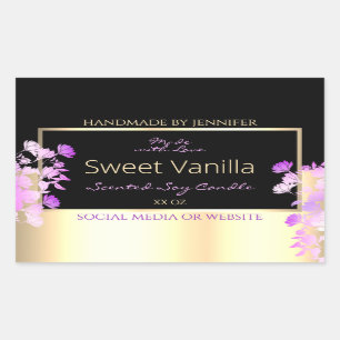 Flores de Corte Etiquetas de Embalagem de Produtos