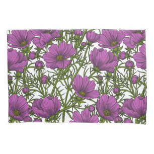 Flores de cosmos violetas