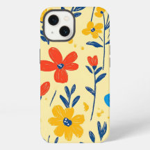 Flores de Crayon e Borboleta