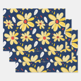 Flores de Crayon e Borboleta