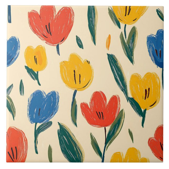 Flores de Crayon e Borboleta (Frente)