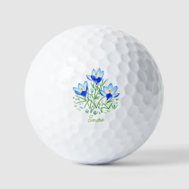 Flores de Crocus com valor de texto