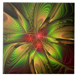 Flores de fantasia fractal suaves e tenra